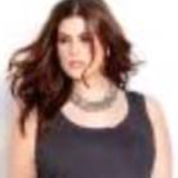 TANK TOP, SHIRT TAIL HEM, BLACK, SIZE 4X, SLEEVELESS, SCOOP NECK, POCKET, SLUB - Picture 1 of 4
